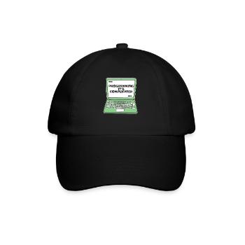 Programming It's Complicated Developer Coder - Baseballkappe - Schwarz/Schwarz - Vorne
