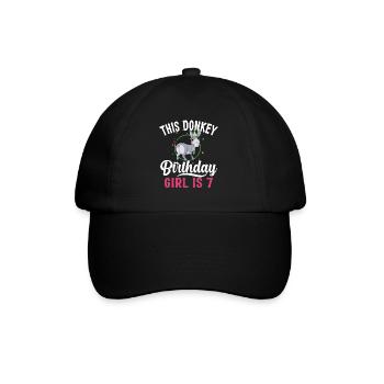 Cadeaux d’amoureux de l’âne - Casquette classique - noir/noir - Devant