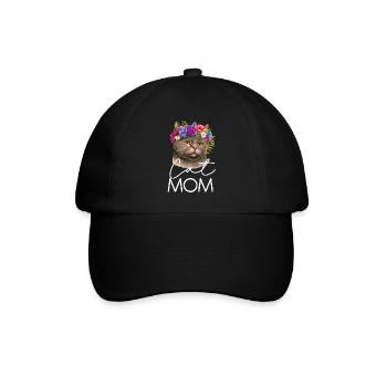 Exotic Shorthair Cat Mom - Baseball Cap - black/black - Front