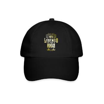 1992 legends geburtstag - Baseballkappe - Schwarz/Schwarz - Vorne