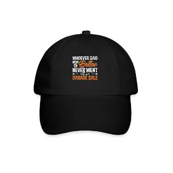 Ventes de garage Celui qui a dit nouveau est meilleure vente de garage - Casquette classique - noir/noir - Devant