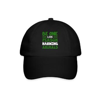 Vegan Veganism - Baseball Cap - black/black - Front