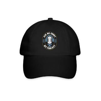 Podcasting Ask Me About My Podcast Radio Broadcast - Baseball Cap - black/black - Front