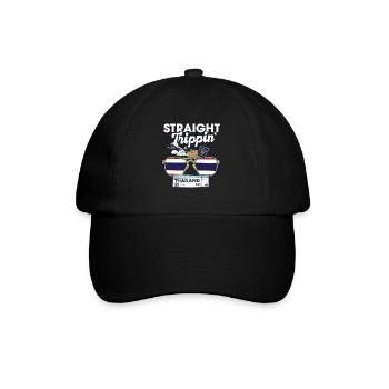 Straight Trippin' Thailand Vacation Tour Travel - Baseballkappe - Schwarz/Schwarz - Vorne