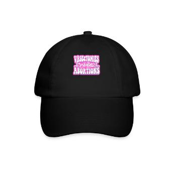 Feminist Vasectomies Prevents - Baseball Cap - black/black - Front