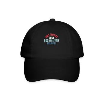 Pas autoritaire juste agressivement utile - RH - Casquette classique - noir/noir - Devant