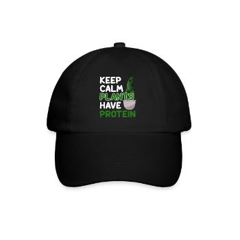 Véganisme végétalien - Casquette classique - noir/noir - Devant