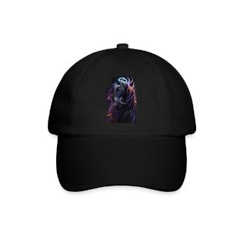 Abstract Horse Head Rider Love Horses Equestrian - Casquette classique - noir/noir - Devant