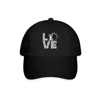 Lemur Catta Ring-tailed lemur - Baseball Cap - black/black - Front