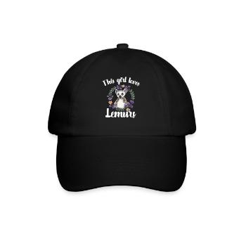 Lemur Catta Ring-tailed lemur - Baseball Cap - black/black - Front
