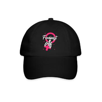 Féministe Féministe Af - Casquette classique - noir/noir - Devant
