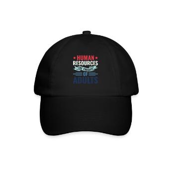 Human Resources The Parents of Adults - HR - Baseball Cap - black/black - Front