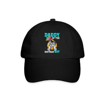 Daddy Of The Birthday Boy Birthday Astronaut - Baseball Cap - black/black - Front