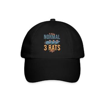 Rat Lover Gift - Baseball Cap - black/black - Front