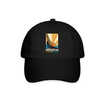 Windsurfing Is The Real Surfing Water Sports - Baseball Cap - black/black - Front