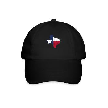 Ich Liebe Den Bundesstaat Texas - Baseballkappe - Schwarz/Schwarz - Vorne