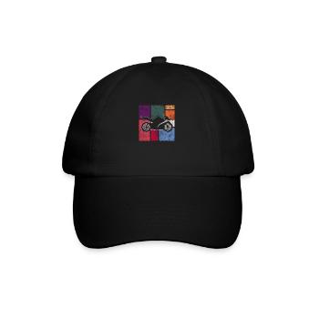 Motocyclette - Casquette classique - noir/noir - Devant