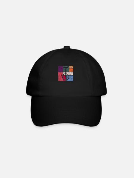 Einrad - Baseballkappe - Schwarz/Schwarz