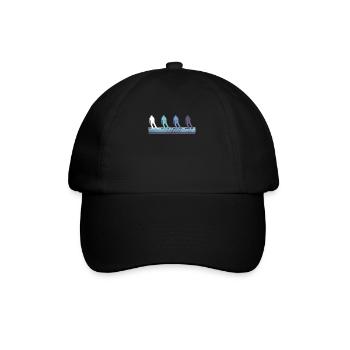 Planche à neige - Casquette classique - noir/noir - Devant