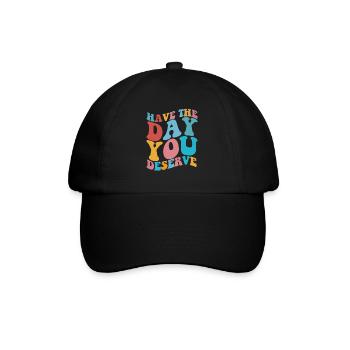 Haben Sie den Tag, an dem Sie einen Tag inspiriere - Baseballkappe - Schwarz/Schwarz - Vorne