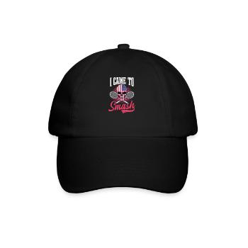 Badmintonspieler, den ich kam, um die amerikanische Flagge zu zertrümmern - Baseballkappe - Schwarz/Schwarz - Vorne