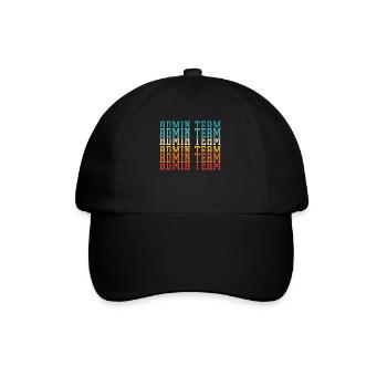 School Administrator Principal Admin Squad - Baseball Cap - black/black - Front