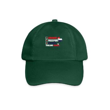 Luggage Passport No Kids Thailand Bound - Baseball Cap - bottle green - Front