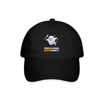 This Is Some Boo Sheet Funny Halloween Ghost - Baseball Cap - black/black - Front