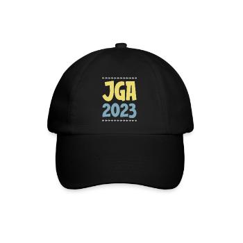 Jga 2023 Junggesellenabschied - Baseballkappe - Schwarz/Schwarz - Vorne