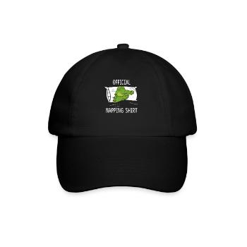 Official Sleeping Shirt Crocodile - Baseball Cap - black/black - Front