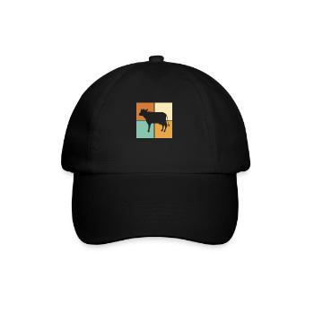 Cow - Baseball Cap - black/black - Front