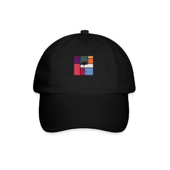 Flamant - Casquette classique - noir/noir - Devant