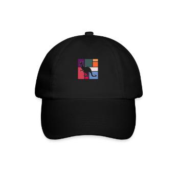 Känguru - Baseballkappe - Schwarz/Schwarz - Vorne