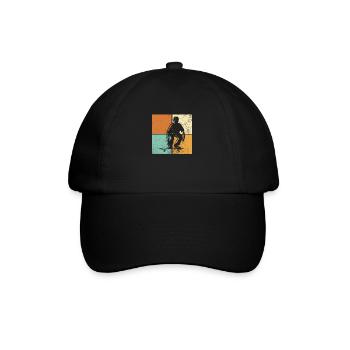Skate - Baseballkappe - Schwarz/Schwarz - Vorne