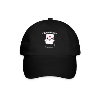 Card-io day card game word game with sports - Baseball Cap - black/black - Front