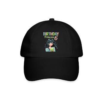 Anime Mandga Boba Bubble Tea 6ème anniversaire - Casquette classique - noir/noir - Devant