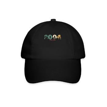 Vintage Natur Geburtstagsgeschenk 2004 - Baseballkappe - Schwarz/Schwarz - Vorne
