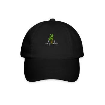 Battement de cœur de paume - Casquette classique - noir/noir - Devant