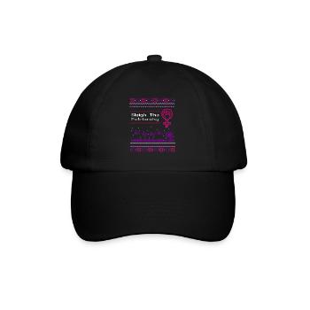Sleigh The Patriarchy - Baseballkappe - Schwarz/Schwarz - Vorne