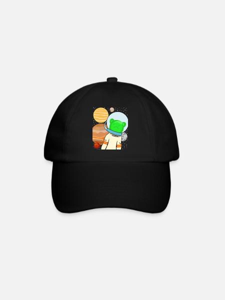 Gummibärchen im Weltraum - Baseballkappe - Schwarz/Schwarz