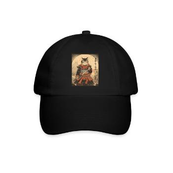 Épée de samouraï Ninja Cat | Meow Warrior - Casquette classique - noir/noir - Devant