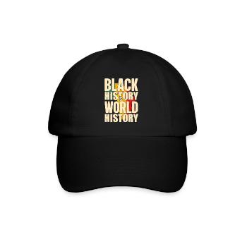 Black History Month Black History - Baseballkappe - Schwarz/Schwarz - Vorne