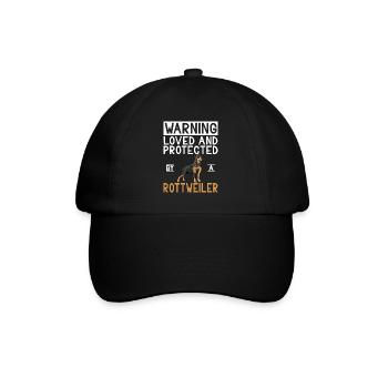 Rottweiler Gifts - Baseballkappe - Schwarz/Schwarz - Vorne