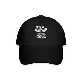 1943 Vintage Birthday Legend - Baseball Cap - black/black - Front