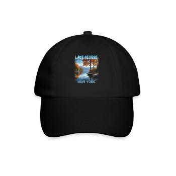 Lake George, New York - Casquette classique - noir/noir - Devant