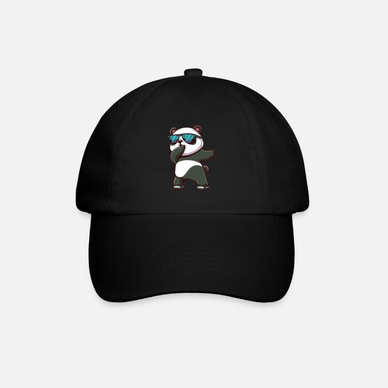 Panda Dabbing Panda Pandas Panda Baby - Baseballkappe - Schwarz/Schwarz