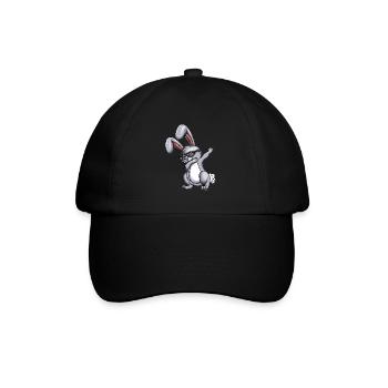 Dabbing Rabbit Rabbit Rabbit Rabbit Costume Dab Rabbit - Baseball Cap - black/black - Front