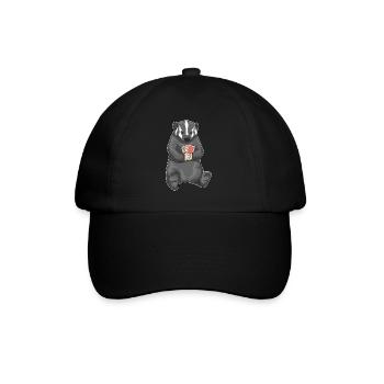 Dachs Poker Pokerkarten - Baseballkappe - Schwarz/Schwarz - Vorne