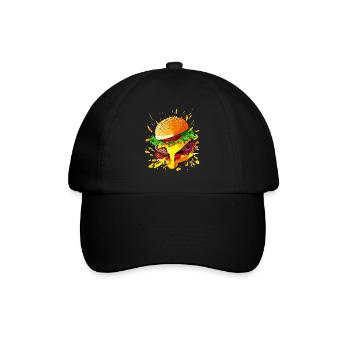 Burgers au fromage supplémentaire Cheeseburgers - Casquette classique - noir/noir - Devant