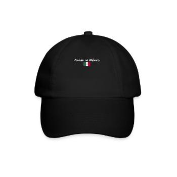 Ciudad de México Mexico Mexican Flag - Baseball Cap - black/black - Front